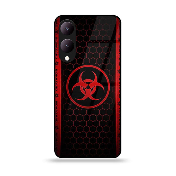Vivo Y17S - Biohazard Sign Design 5 - Premium Printed Glass soft Bumper shock Proof Case CS-30485