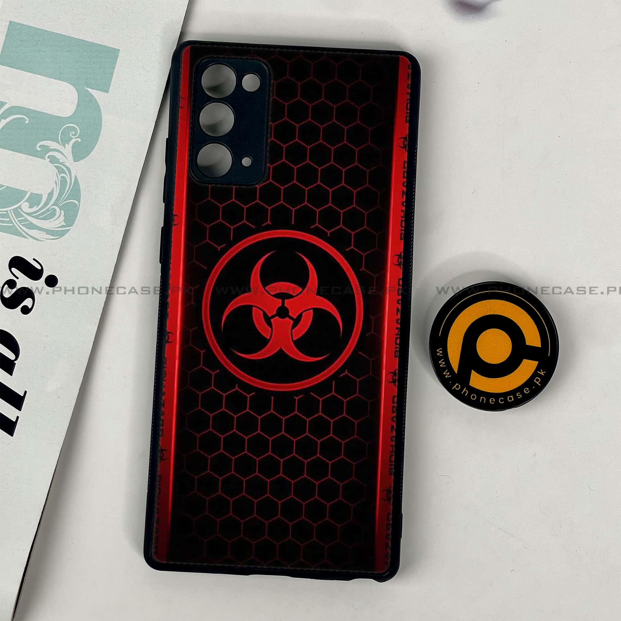 Samsung Galaxy Note 20 - Biohazard Sign Series - Premium Printed Glass soft Bumper shock Proof Case