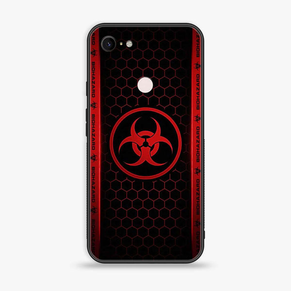 Google Pixel 3 XL - Biohazard Sign Design 5 - Premium Printed Glass soft Bumper shock Proof Case CS-16809