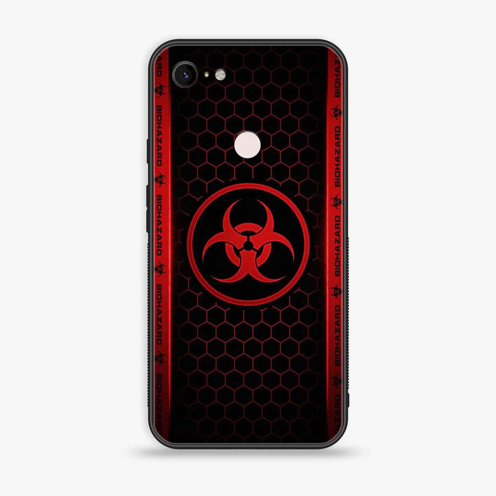 Google Pixel 3 XL - Biohazard Sign Design 5 - Premium Metal Printed soft Bumper Shock Proof Case CS-16809