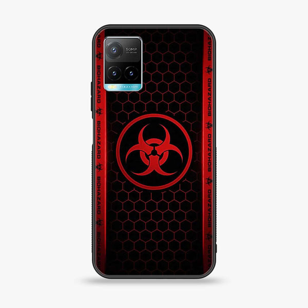 Vivo Y33s - Biohazard Sign Design 5 - Premium Printed Glass soft Bumper shock Proof Case CS-16667