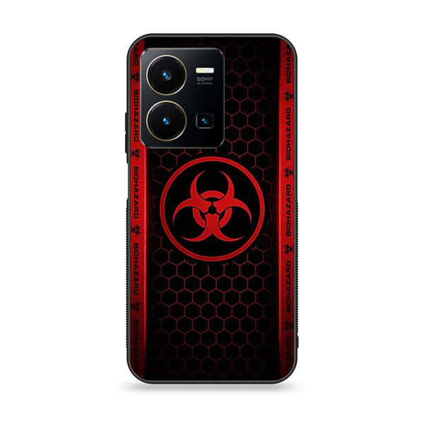 Vivo Y35 - Biohazard Sign Design 5 - Premium Printed Glass soft Bumper shock Proof Case CS-16097