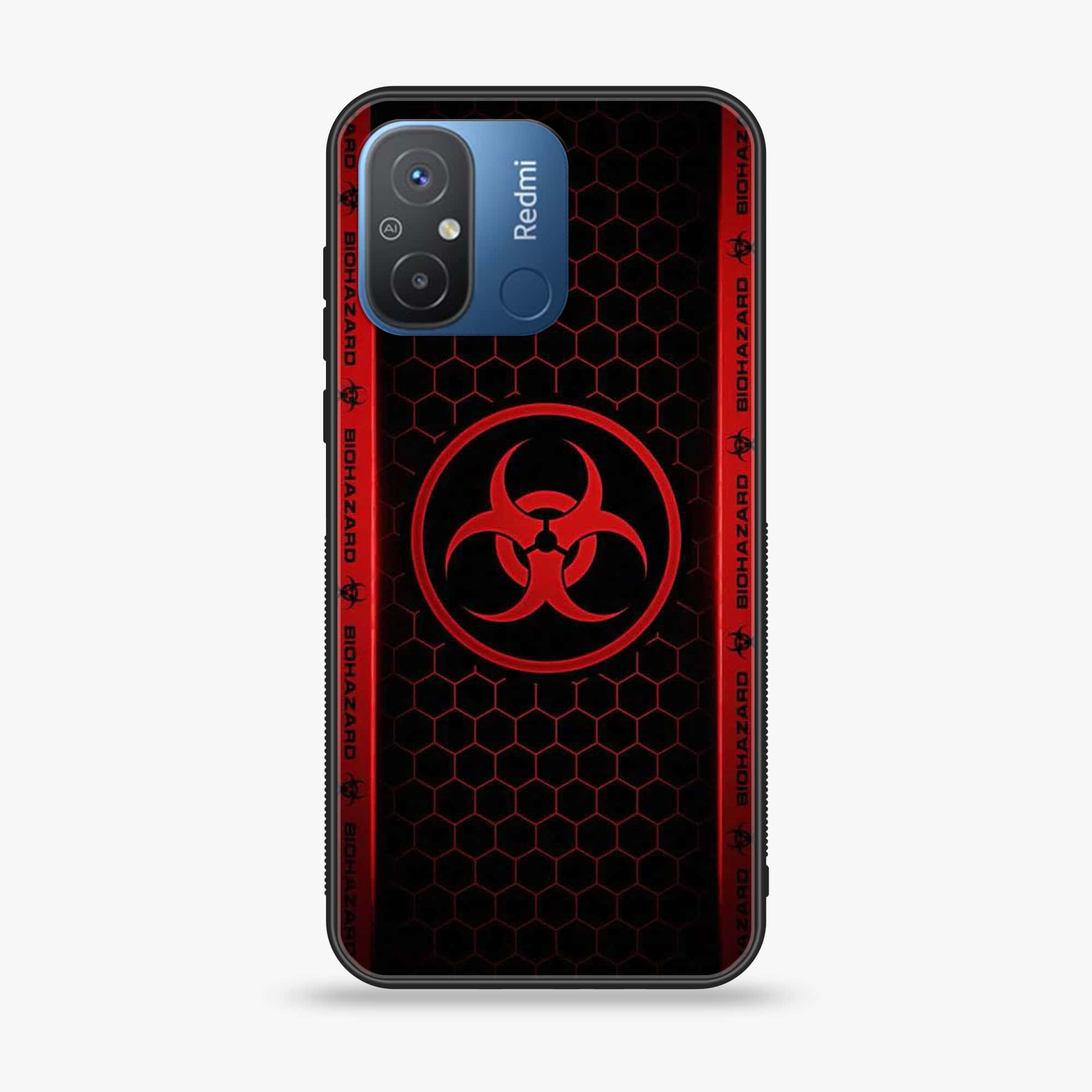 Xiaomi Redmi 11A - Biohazard Series - Premium Printed Glass soft Bumper shock Proof Case