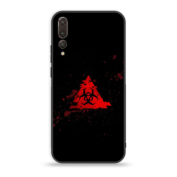 Huawei P20 Pro - Biohazard Sign Design 4- Premium Printed Glass soft Bumper shock Proof Case CS-17993