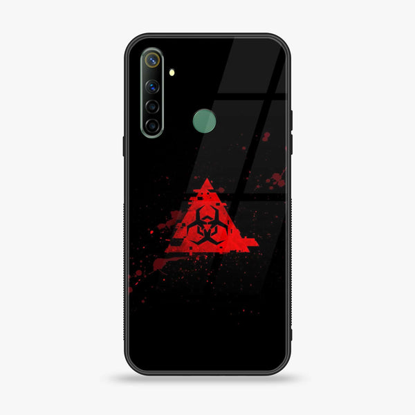 Realme 5 Biohazard Sign Design 4 Premium Printed Glass soft Bumper shock Proof Case CS-17945