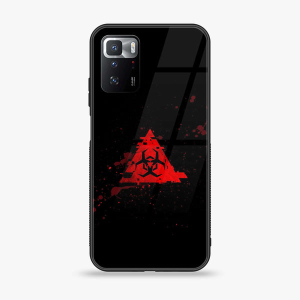 Xiaomi POCO X3 GT Biohazard Sign Design 4 Premium Printed Glass soft Bumper shock Proof Case CS-20534