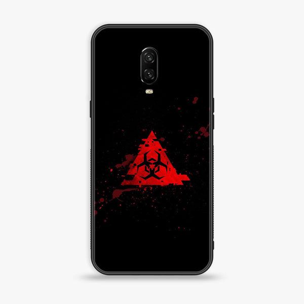 OnePlus 6T - Biohazard Sign Design 4- Premium Printed Glass soft Bumper shock Proof Case CS-11371