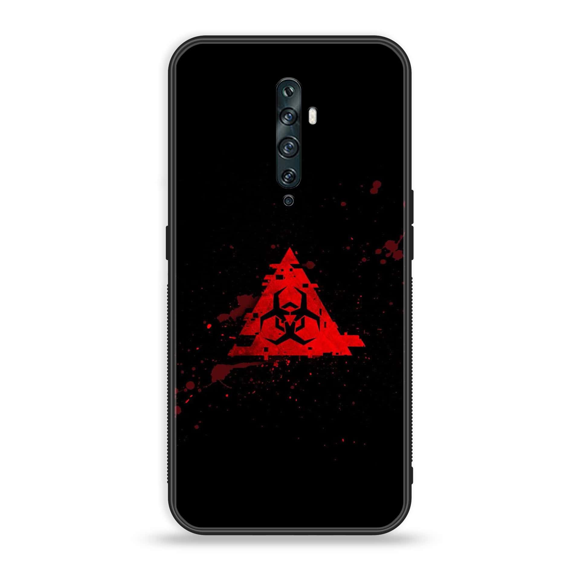 OPPO Reno 2f - Biohazard Sign Series - Premium Printed Glass soft Bumper shock Proof Case