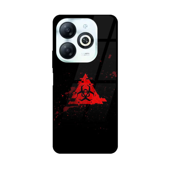 Infinix Smart 8 - Biohazard Sign Design 4 - Premium Printed Glass soft Bumper shock Proof Case CS-18216