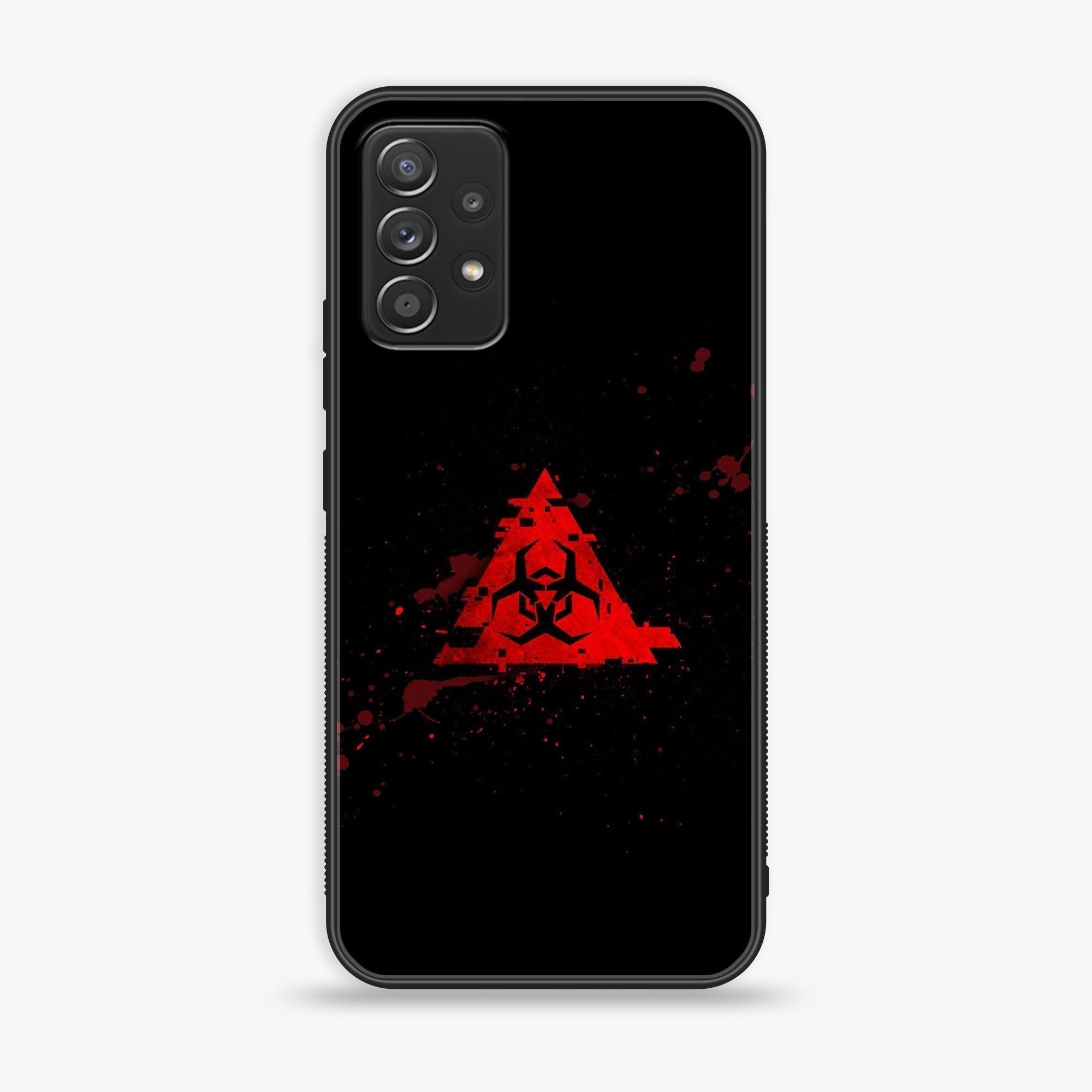 Samsung Galaxy A72 4G -  Biohazard Sign Series - Premium Printed Glass soft Bumper shock Proof Case