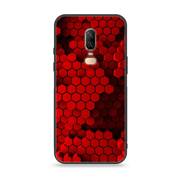 OnePlus 6 - 3D Design 5  - Premium Printed Glass soft Bumper shock Proof Case CS-35592