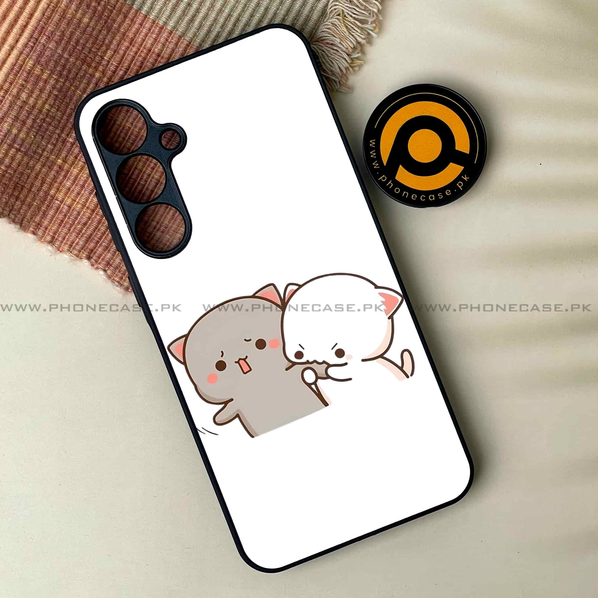 Cute BuBu DuDu - Premium Printed Metal soft Bumper shock Proof Case All Models