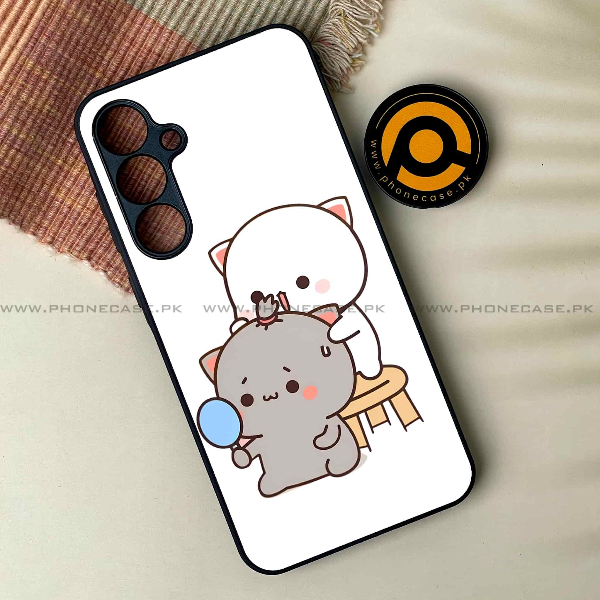 Cute BuBu DuDu - Premium Printed Metal soft Bumper shock Proof Case All Models