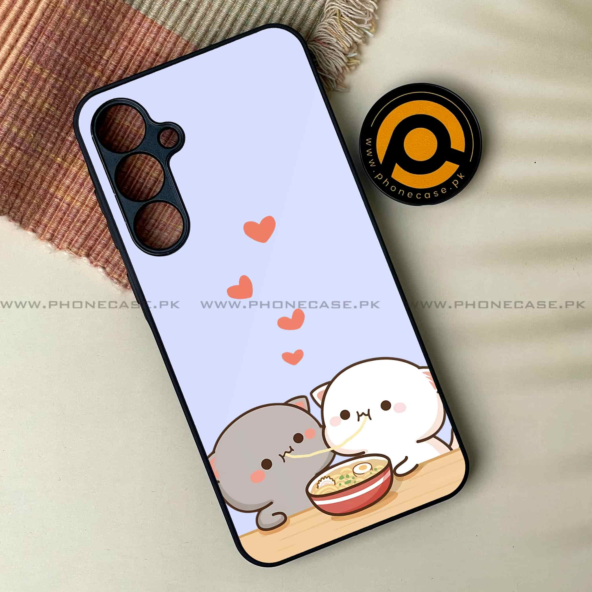 Cute BuBu DuDu - Premium Printed Metal soft Bumper shock Proof Case All Models