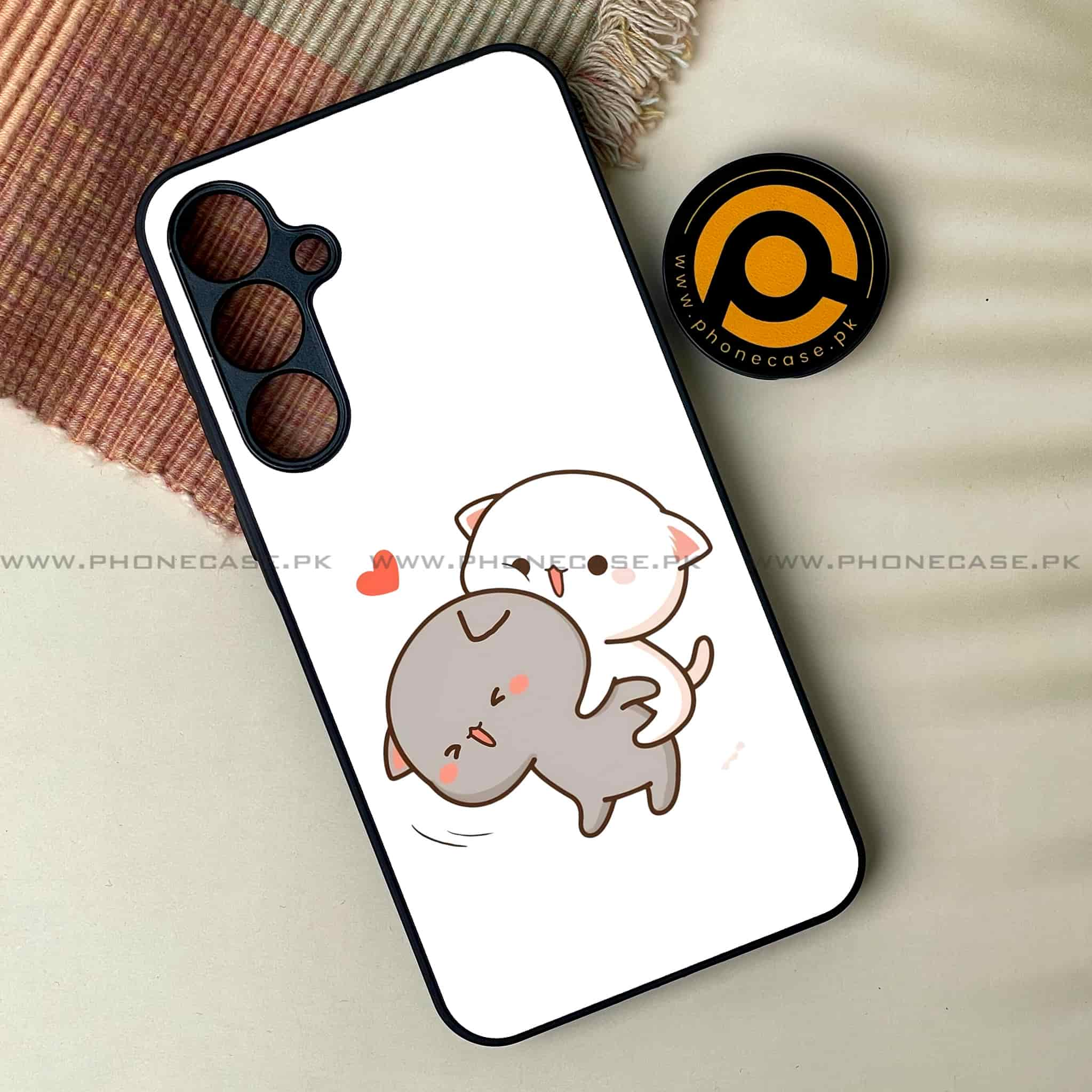 Cute BuBu DuDu - Premium Printed Metal soft Bumper shock Proof Case All Models