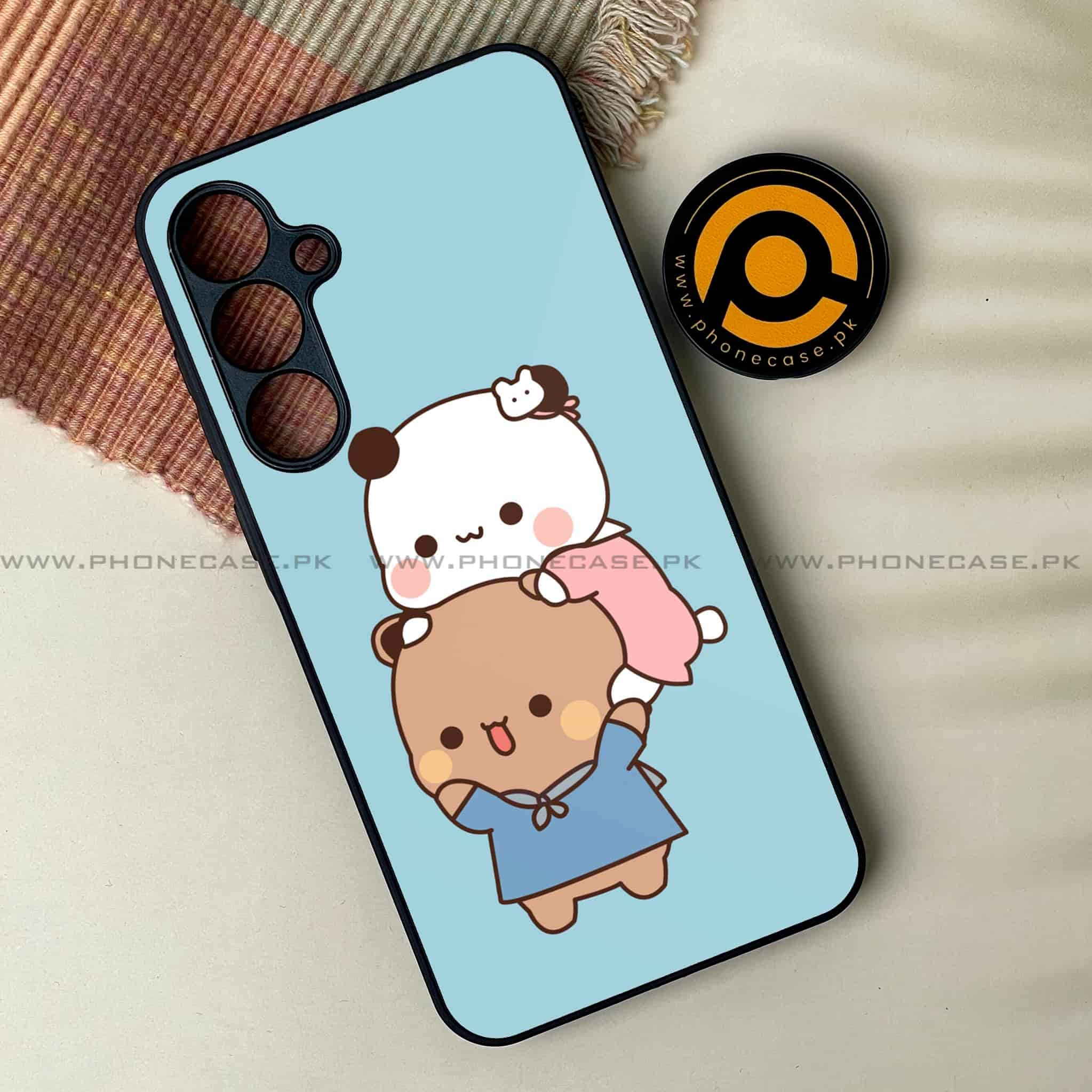 Cute BuBu DuDu - Premium Printed Metal soft Bumper shock Proof Case All Models