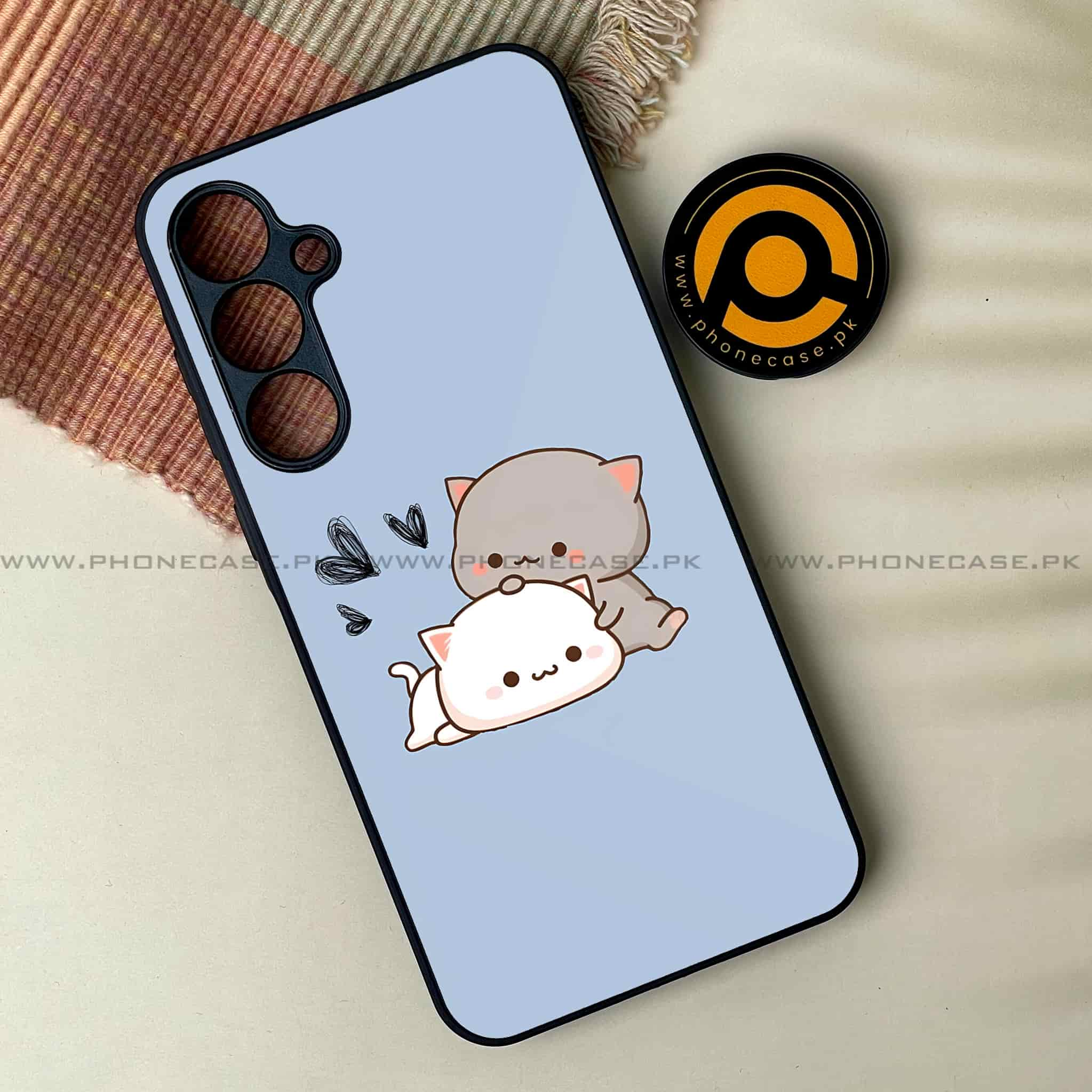 Cute BuBu DuDu - Premium Printed Metal soft Bumper shock Proof Case All Models