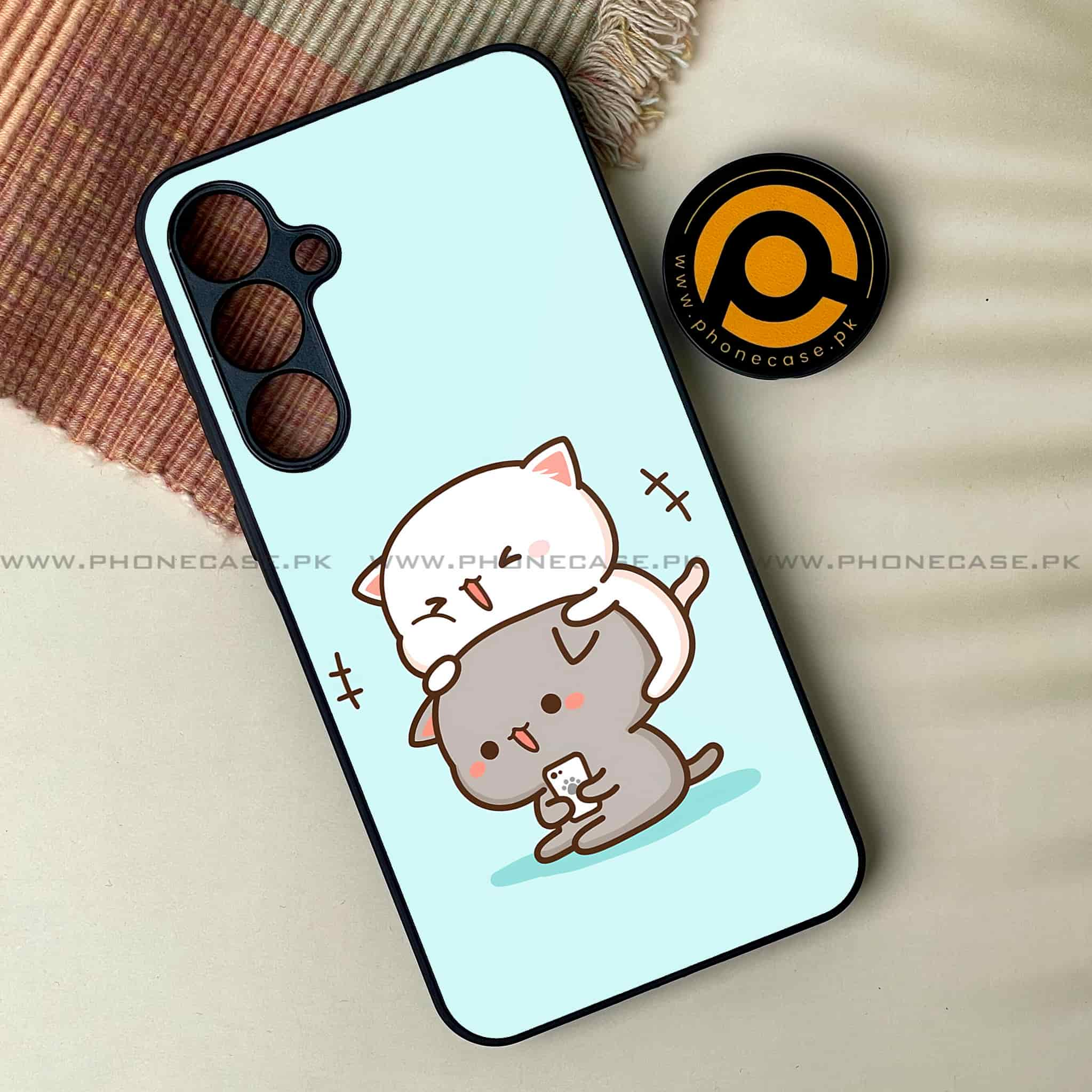 Cute BuBu DuDu - Premium Printed Metal soft Bumper shock Proof Case All Models