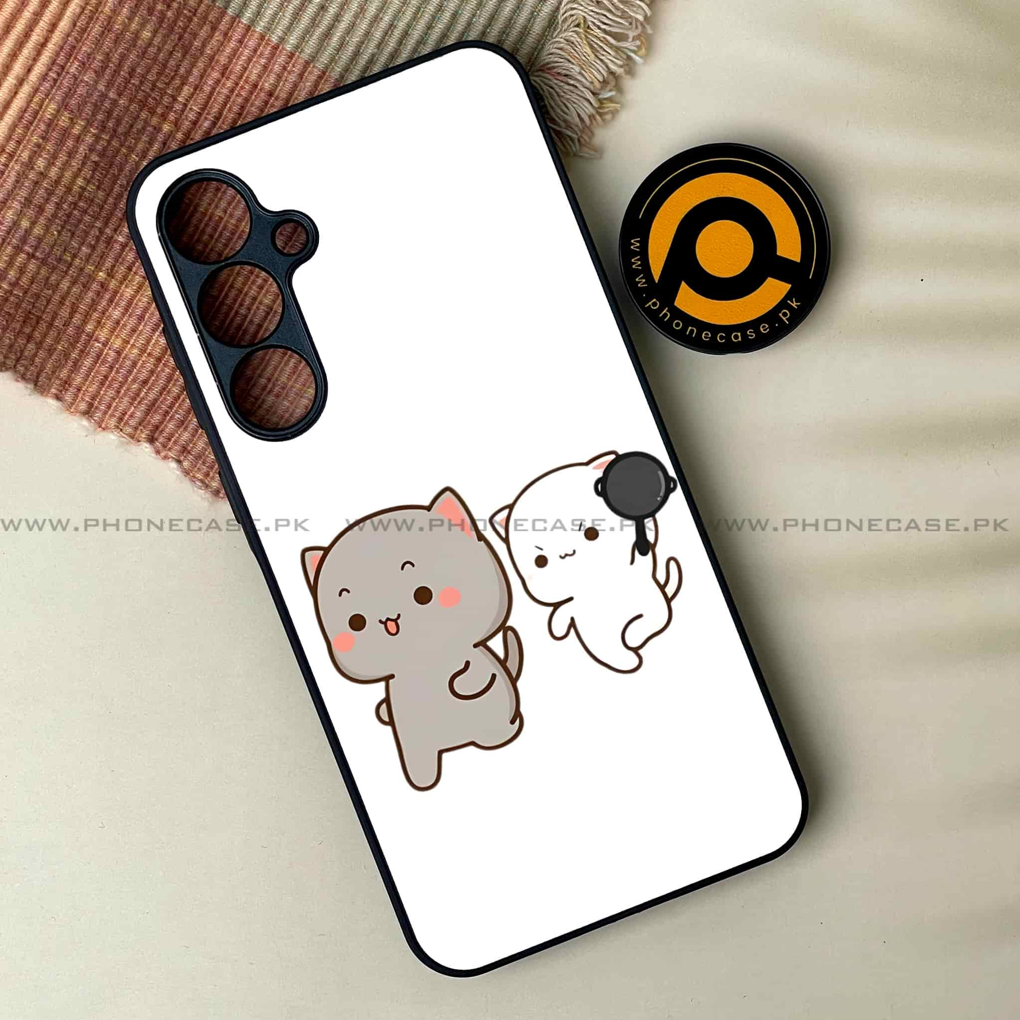 Cute BuBu DuDu - Premium Printed Metal soft Bumper shock Proof Case All Models