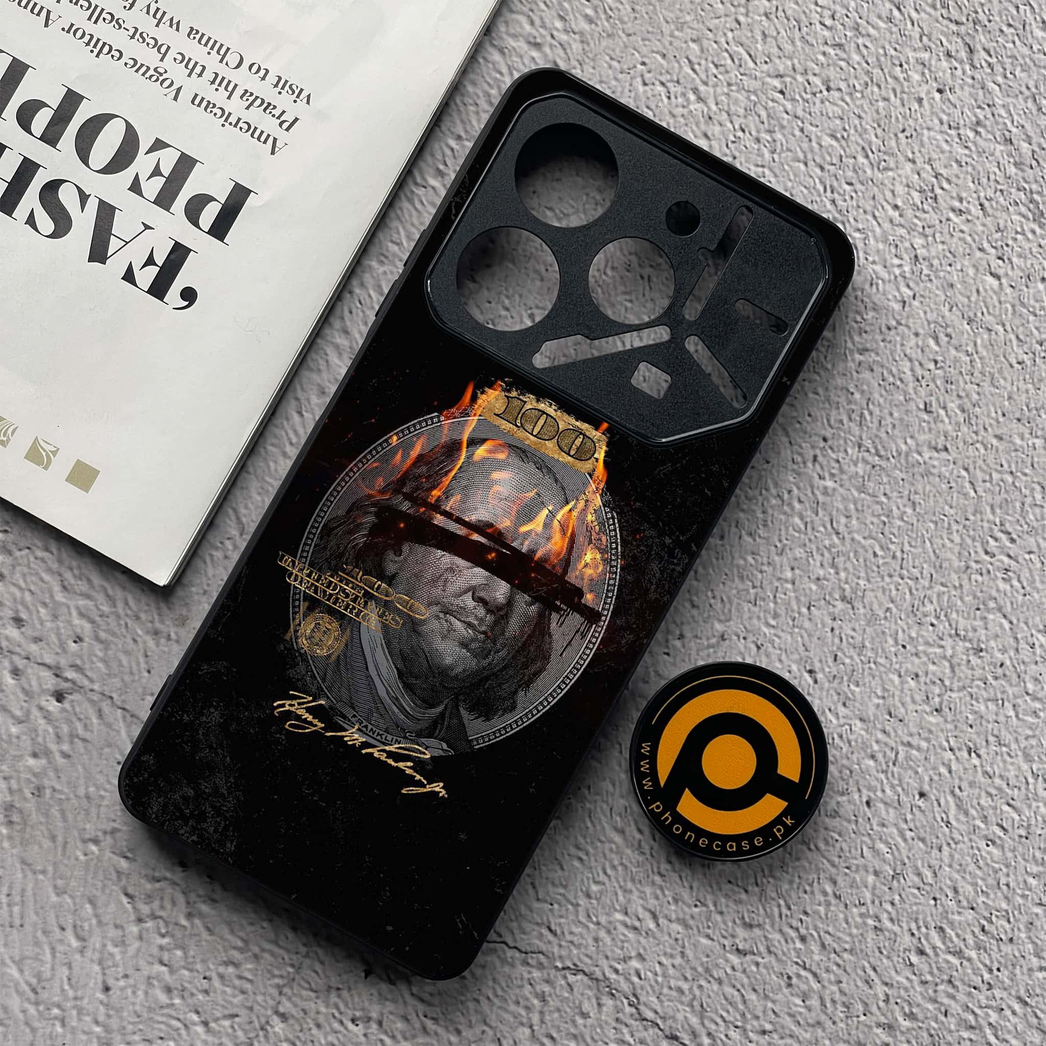 Tecno Pova 6 Neo - Dollar Series - Premium Metal  Printed soft Bumper shock Proof Case