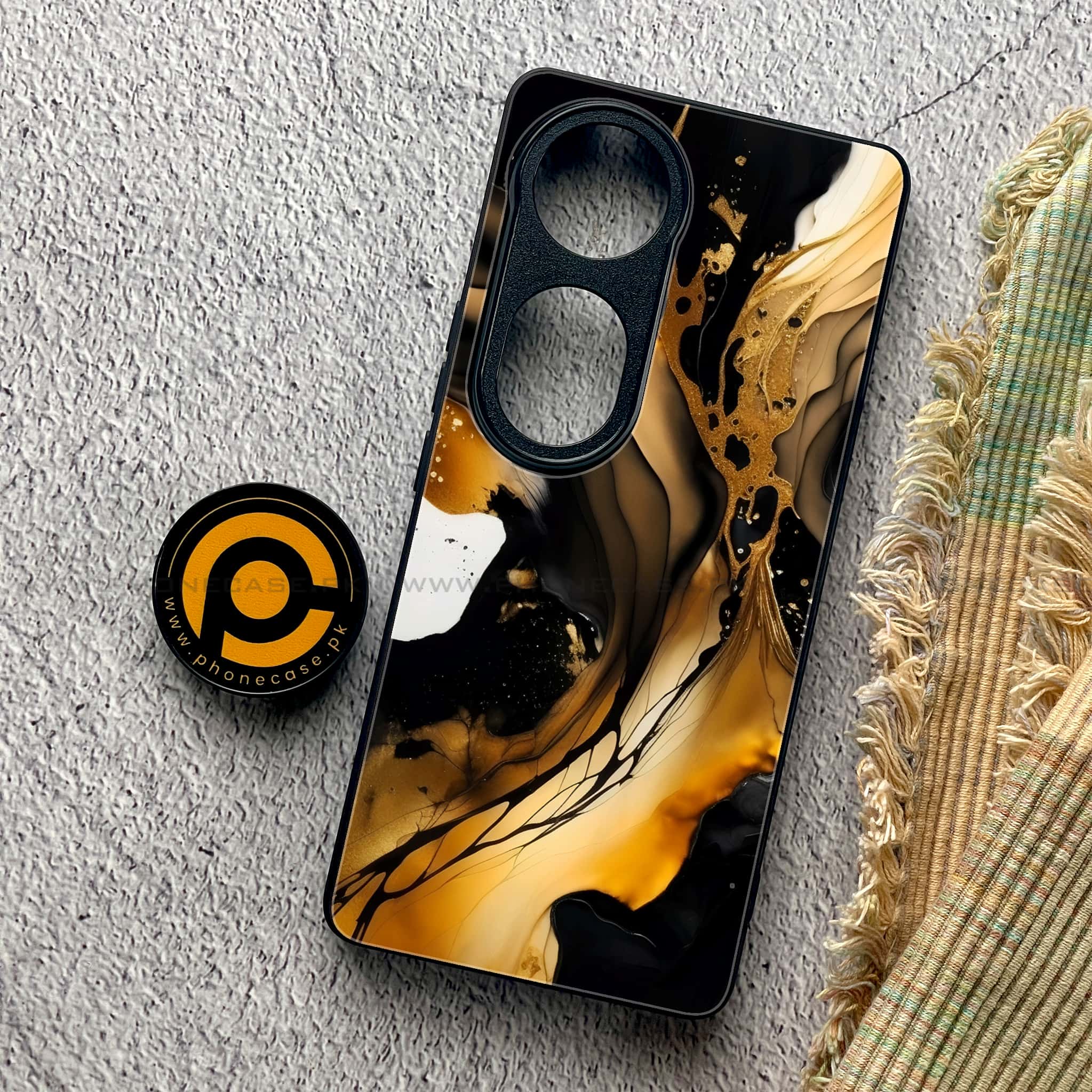 Vivo S19 Pro - Liquid Marble 2.0 Series - Premium Metal Printed soft Bumper shock Proof Case