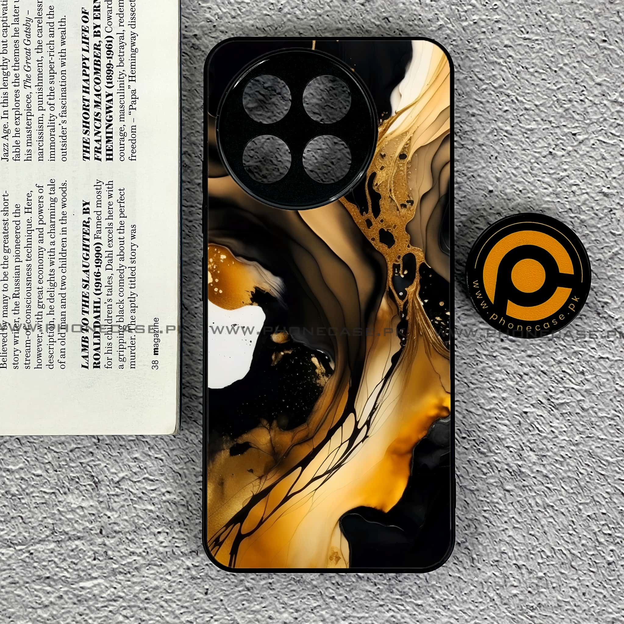 OnePlus Ace 5 - Liquid Marble 2.0 Series - Premium Metal Printed soft Bumper shock Proof Case
