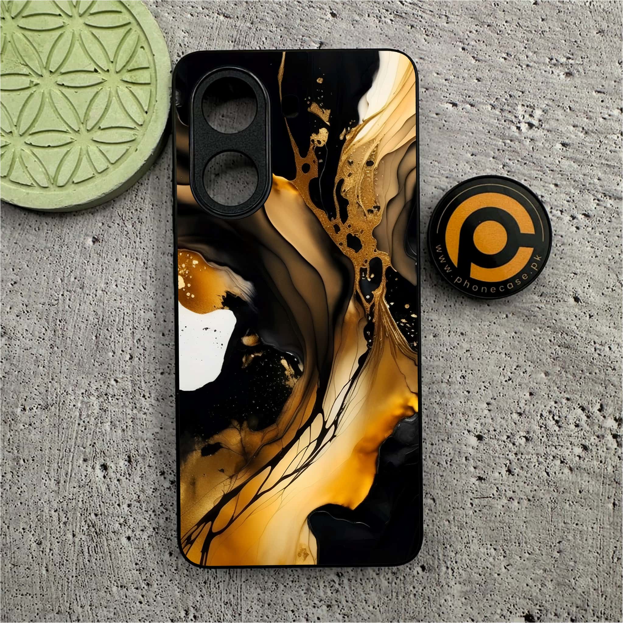 Xiaomi Redmi Turbo 4 - Liquid Marble 2.0 Series - Premium Metal Printed soft Bumper shock Proof Case