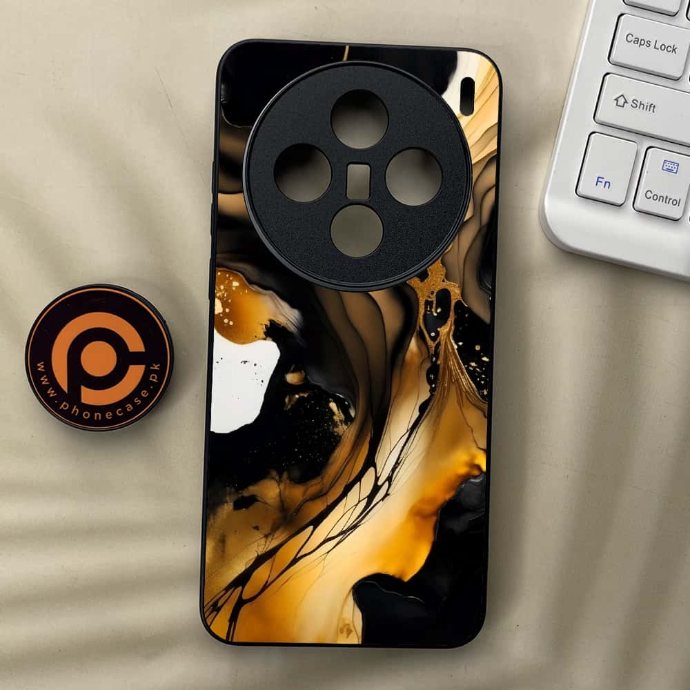 Vivo X200 - Liquid Marble 2.0 Series - Premium Metal  Printed soft Bumper shock Proof Case