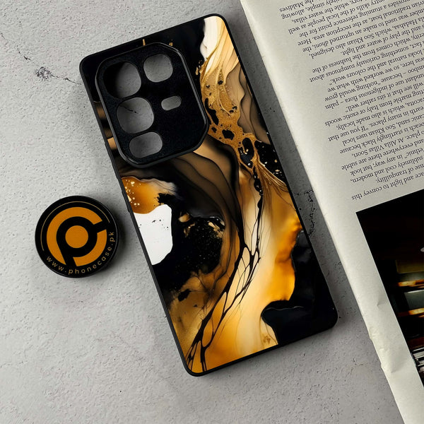 Infinix Note 50 Pro Plus - Liquid Marble 2.0 Design 10  - Premium Metal Printed Soft Bumper Shockproof Case  CS-35828