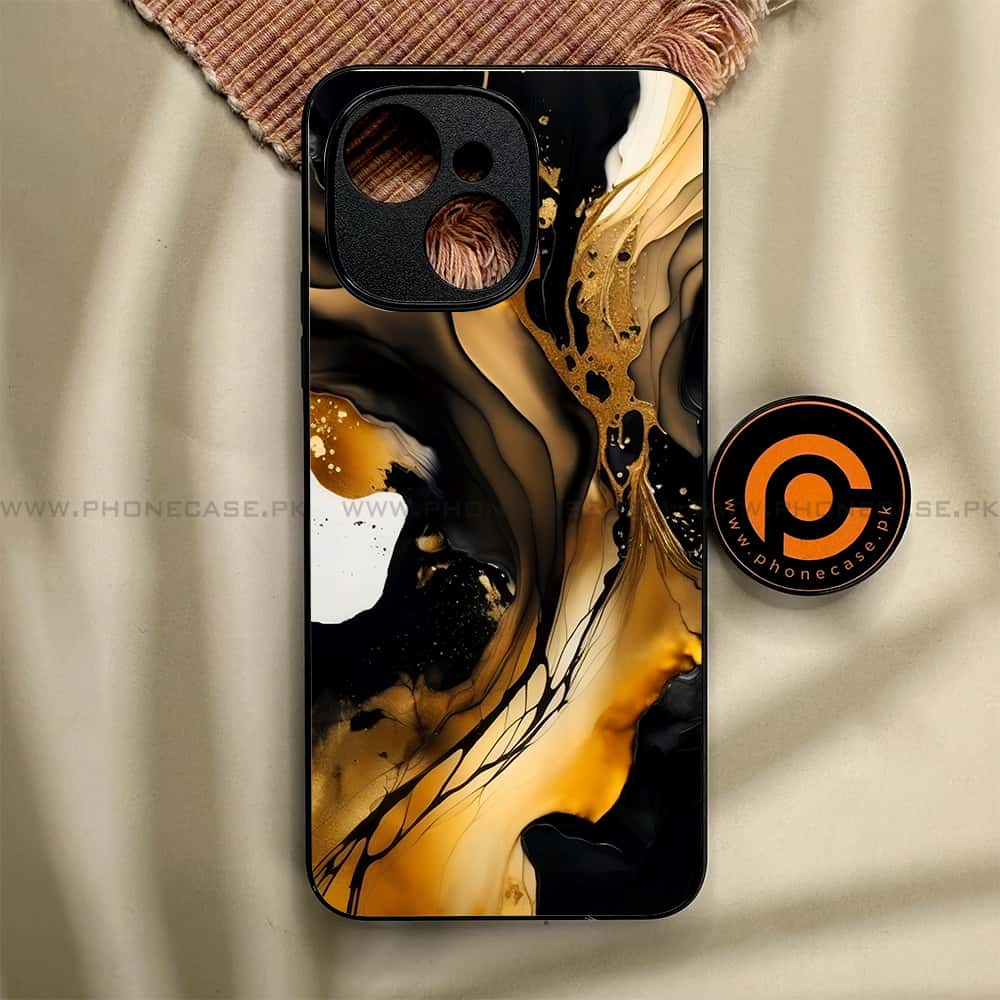 Tecno Spark 40C - Liquid Marble 2.0 Series - Premium Metal Printed soft Bumper shock Proof Case