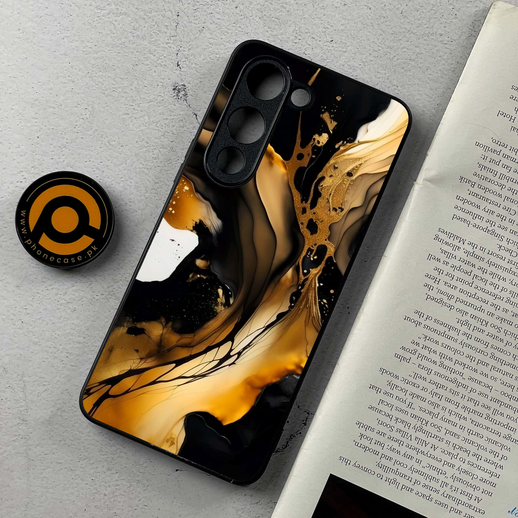Vivo Y04 - Liquid Marble 2.0 Series - Premium Metal Printed Soft Bumper Shockproof Case