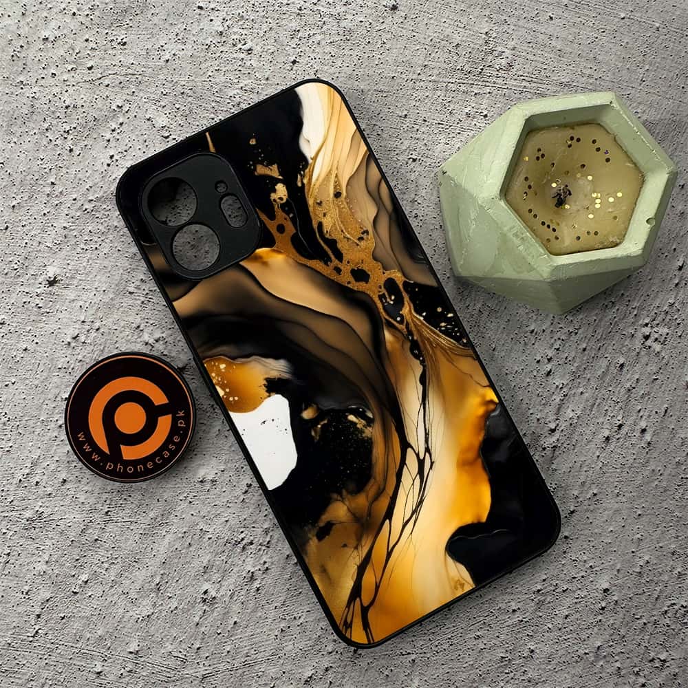 Nothing Phone 2 - Liquid Marble 2.0 Series - Premium Metal  Printed soft Bumper shock Proof Case