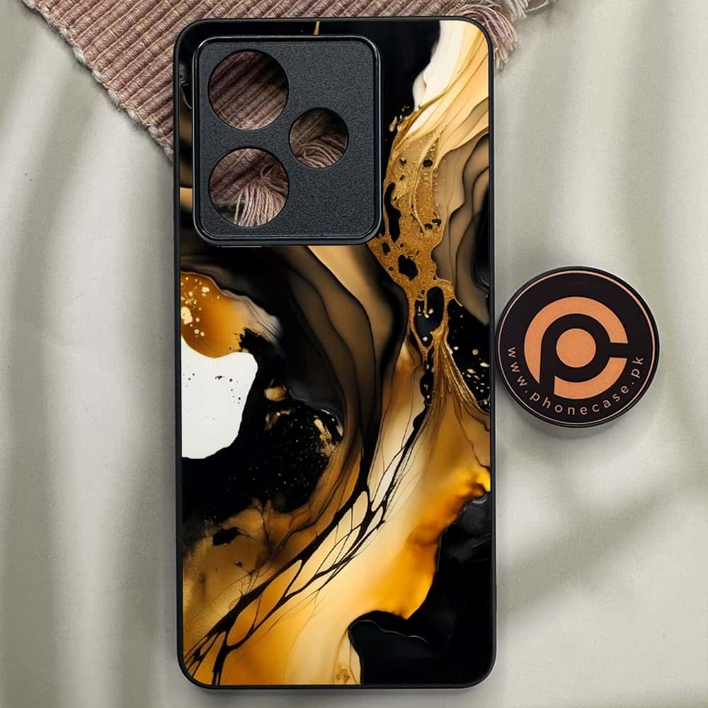 Realme GT 7T - Liquid Marble 2.0 Series - Premium Metal Printed soft Bumper shock Proof Case