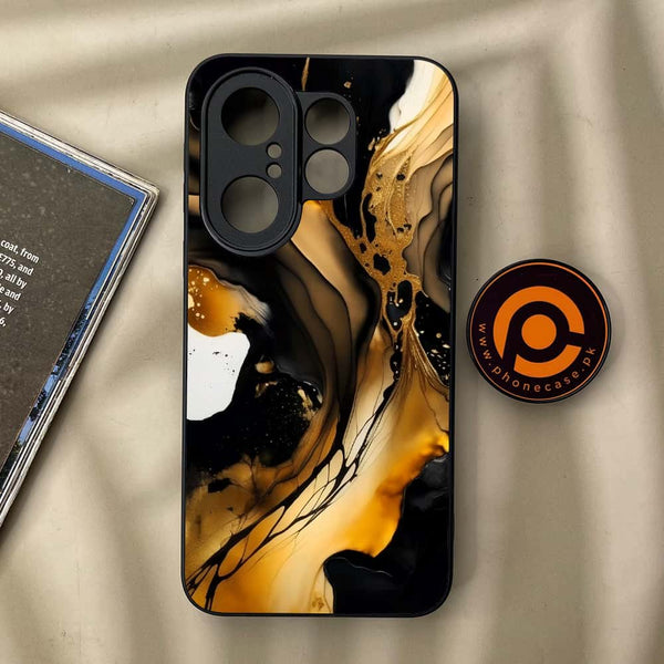 Vivo X200 FE - Liquid Marble 2.0 Design 10 - Premium Metal Printed soft Bumper Shock Proof Case CS-36898