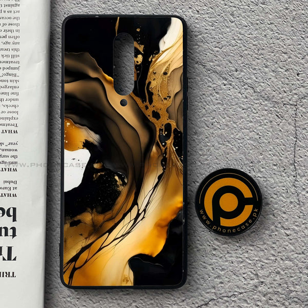 OnePlus 8 - Liquid Marble 2.0 Design 10- Premium Metal Printed soft Bumper Shock Proof Case CS-51227