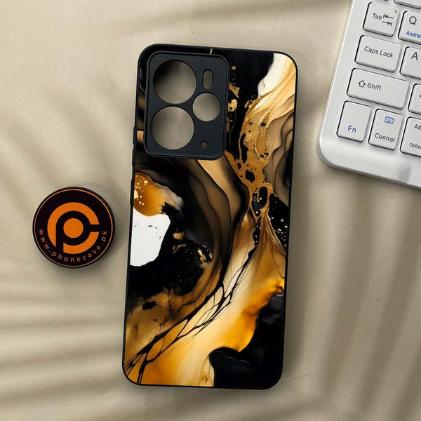 Realme 14 5G - Liquid Marble 2.0 Series - Premium Metal Printed soft Bumper Shock Proof Case