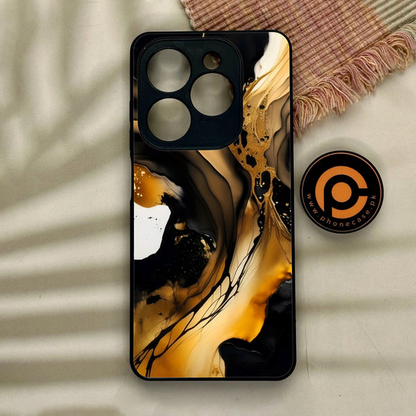 Tecno Spark GO 2024/ Smart 8/ Spark 20/ 20c/ Pop 8/ Hot 40i - Liquid Marble 2.0 Design 10 - Premium Metal Printed soft Bumper shock Proof Case CS-17762