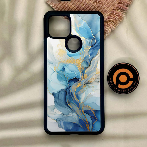 Google Pixel 4a 5G - Liquid Design 1 - Premium Metal Printed Soft Bumper Shock Proof Case