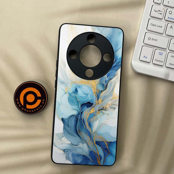 HONOR X9b 5G - Liquid Marble 2.0 Series - Premium Metal  Printed soft Bumper shock Proof Case