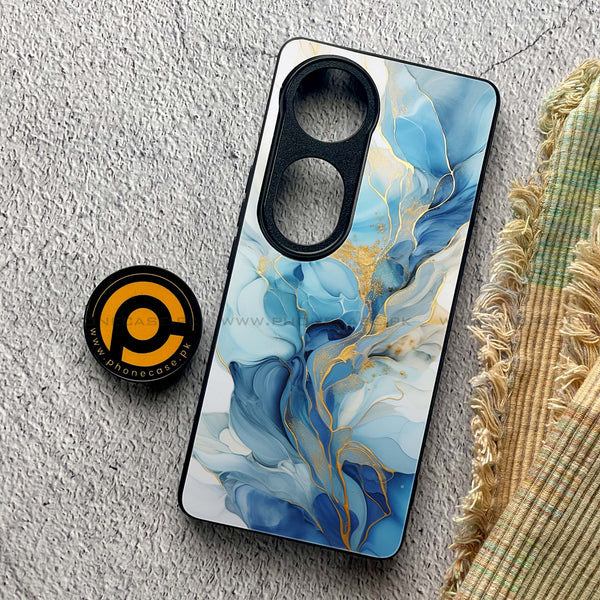 Vivo V40 Pro - Liquid Marble 2.0 Series - Premium Metal Printed soft Bumper shock Proof Case