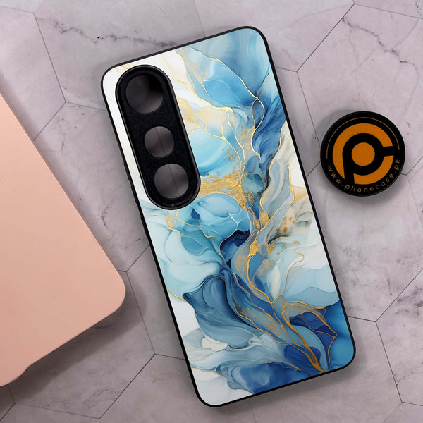 Vivo V50 Lite - Liquid Marble 2.0 Design 1  - Premium Metal Printed soft Bumper shock Proof Case  CS-37361 CS-37692
