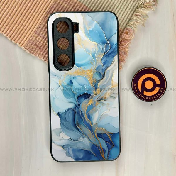 Infinix Hot 60i - Liquid Marble 2.0 Series - Premium Metal Printed soft Bumper shock Proof Case