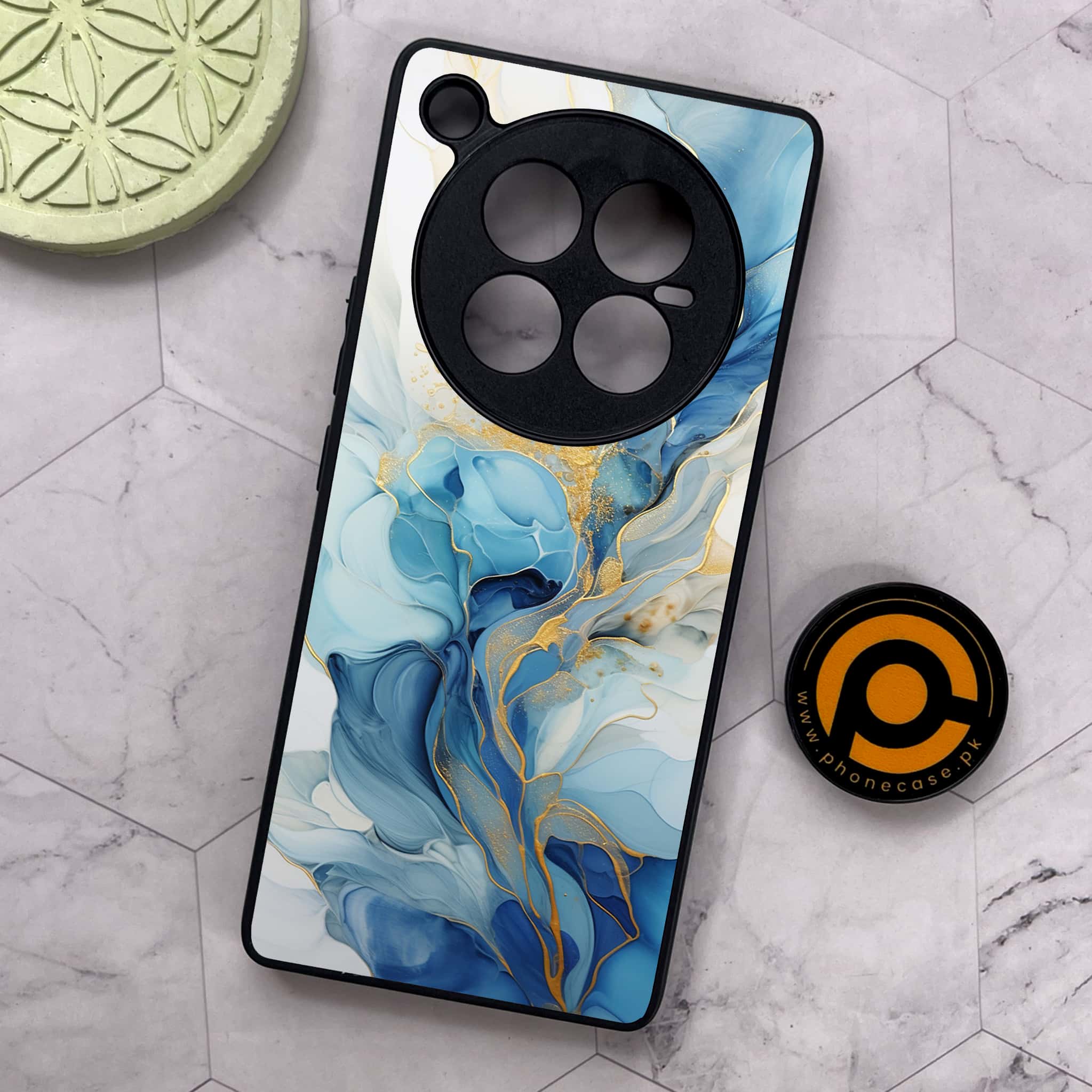 Infinix Zero 40 5G - Liquid Marble 2.0 Series - Premium Metal Printed soft Bumper shock Proof Case