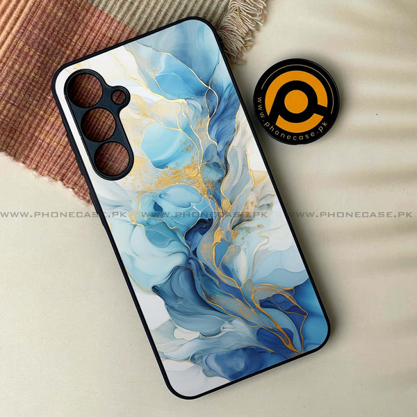 Samsung Galaxy A25 - Liquid Marble 2.0 Design 1 - Premium Printed Glass soft Bumper shock Proof Case CS-16210  CS-21765