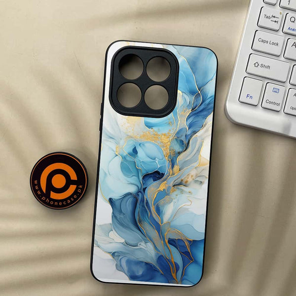 Honor X5b Plus - Liquid Marble 2.0 Series - Premium Metal  Printed soft Bumper shock Proof Case