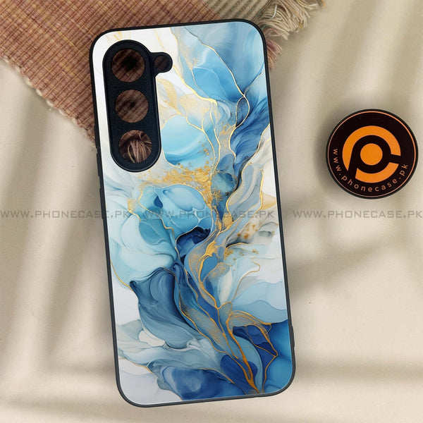 Tecno Spark 40 Pro - Liquid Marble 2.0 Series - Premium Metal Printed soft Bumper shock Proof Case