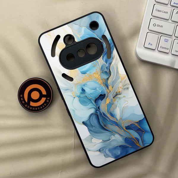 Nothing Phone 3a - Liquid Marble 2.0 Series - Premium Metal  Printed soft Bumper shock Proof Case