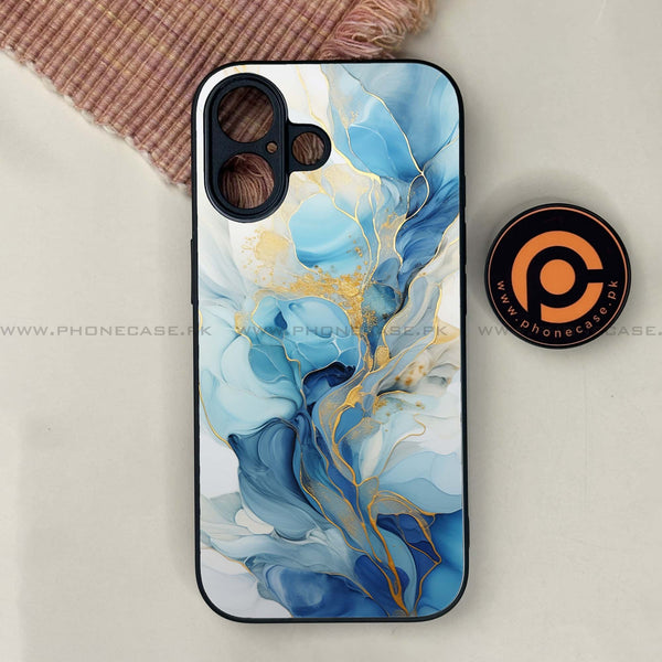 iPhone 17 - Liquid Marble 2.0 Series - Premium Printed Glass soft Bumper shock Proof Case