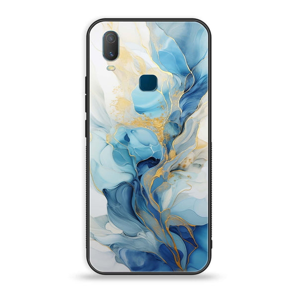 VIVO Y11 - Liquid Marble 2.0 Series - Premium Printed Glass soft Bumper shock Proof Case