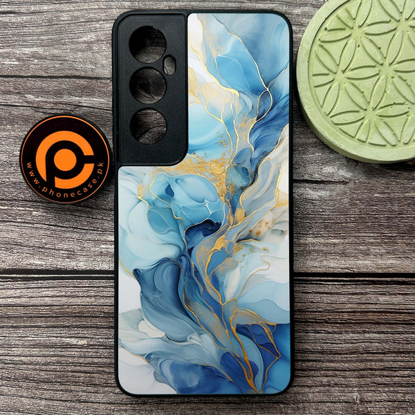 Realme C65  - Liquid Marble 2.0 Series - Premium Metal Printed soft Bumper shock Proof Case